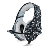 Fone De Ouvido Over-ear Gamer Sem Fio Onikuma Gamer K1-b K1 Camouflage Gray