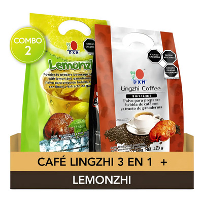 Combo Dxn | Café Lingzhi 3 En 1 Reishi + Lemonzhi Ganoderma | Meses sin interés