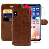 Funda Cartera Para iPhone XS Max Cafe Leather-02