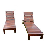 Reposera De Madera Reclinable - Altascasas