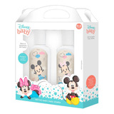 Set De Baño Disney Baby Shampoo Oleo Calcareo Mickey Minnie