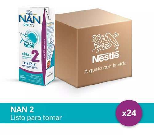 Nan Optipro 2 Nestlé 24u X 190ml Lista Para Tomar