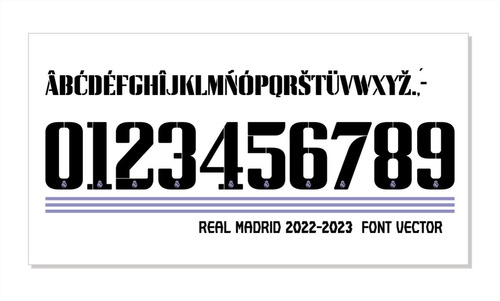 Tipografía Real Font Vector 2022-2023 Archivo Ttf, Eps