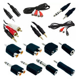 Cabo Extensao Fone Audio Adaptador P1 P2 P10 Rca Macho Femea