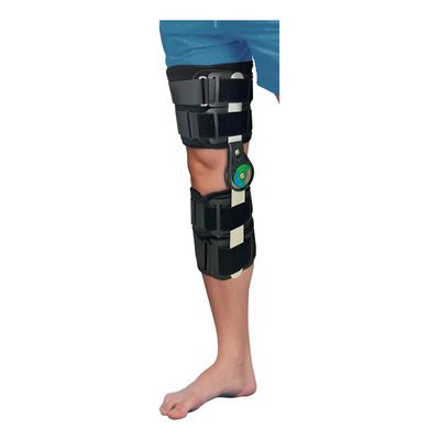 Rodillera Post-operatoria Graduable 42cm - Talla Universal Color Negro | Meses sin interés