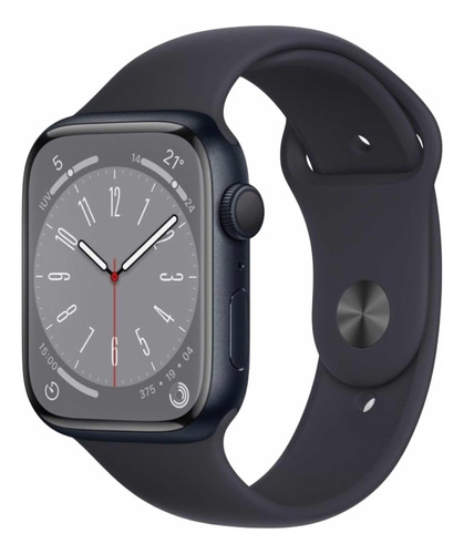 Apple Watch Series 8 Gps 45mm Caixa Meia-noite