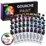 Pintura Gouache Profesional 36 Colores Us Art Supply 18 Ml
