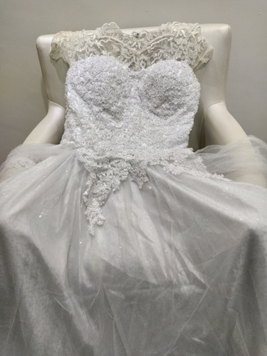 Vestido De Noiva Feminino Longo Branco Princesa 