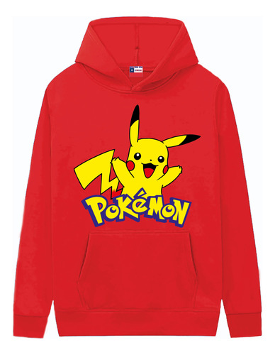 Poleron Pokemon Estampado Dtf Niños