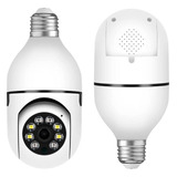 Camera Lampada Inteligente Panoramica Yoosee Wifi Espiã Led Cor Branca