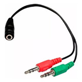Adaptador Auriculares / Microfono Plug 3.5 Pc - Envios Full