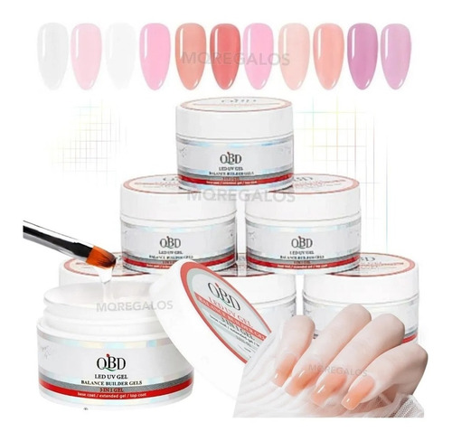 Gel Construcción Para Uñas Gelificada 15g Uv/led Qbd 3 En 1