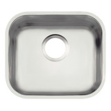 Fregadero Cocina Acero Inoxidable Tramontina Cuadrada 40x34 Color Plateado