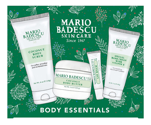 Mario Badescu Best Of Body Essentials - Kit De 4 Piezas, Ju.