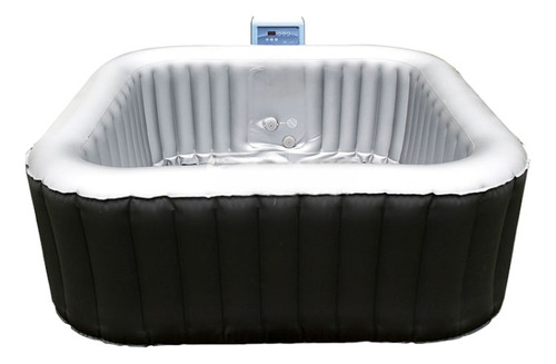 Hot Tub / Spa Inflable / Cuadrado 4 A 6 / 198x65cm / 132 Jet Color Negro