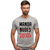 Camiseta Manda Nudes Foods Comida Camisas Personalizadas