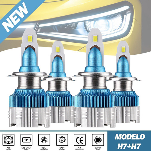 Kit De Faros Led Auto 16000lm 120w Para Volkswagen Csp Chips