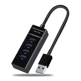 Regua Cabo Hub Usb 3.0 De 4 Portas Rápidas Extensão Usb Pc