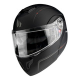 Casco Mt  Atom Sv Negro Mate En Aolmoto