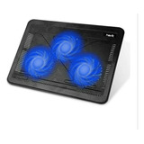 Base 3 Ventiladores Notebook Gamer Led Azul - Ps