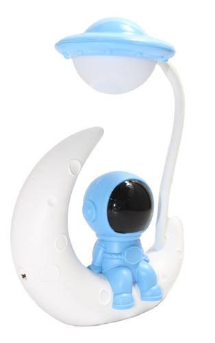 Lámpara De Mesa Flexible Luna Astronauta Recargable 10602