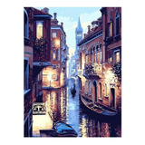 Pintura Por Números Luces En Venecia Kit Pinta Tu Cuadro