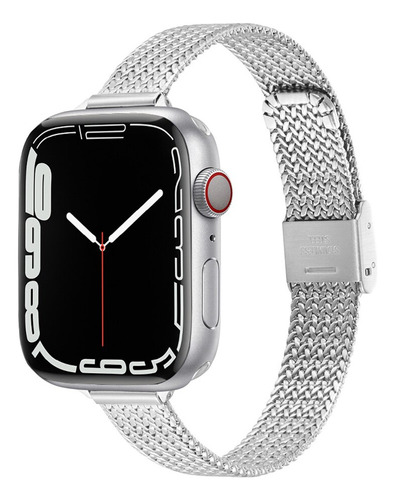 Correa Delgada De Acero Inoxidable Para Apple Watch 7 Pulse