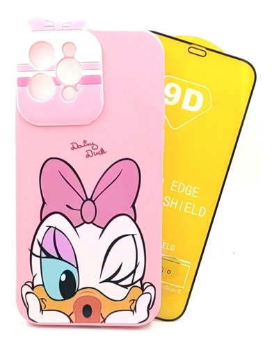 Case Daisy + Mica Cristal Para iPhone 12 Pro 