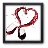 Quadro Decorativo - Vinho - 33cm X 33cm - 132qdc