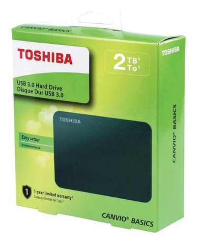 Disco Duro Externo 2tb Toshiba Canvio Basics 3.0