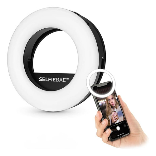 Anillo De Luz Led Selfie Ba Recargable Para Selfies Con C...