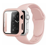 Case Para Apple Watch Con Pantalla De Cristal Templado 