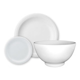 Set Juego 9 Pzs De Platos Con Ensaladera Porcelana Schmidt