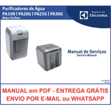 Manual Técnico Purificador De Agua Pa10n Pa20g Pa25g Pa30g