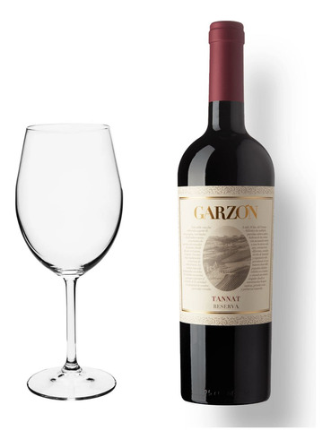 Kit Vinho Tinto Garzon Reserva Tannat + 1 Taça Cristal