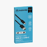Cable De Datos Motorola Usb-c 1.5m Negro Trenzado Original