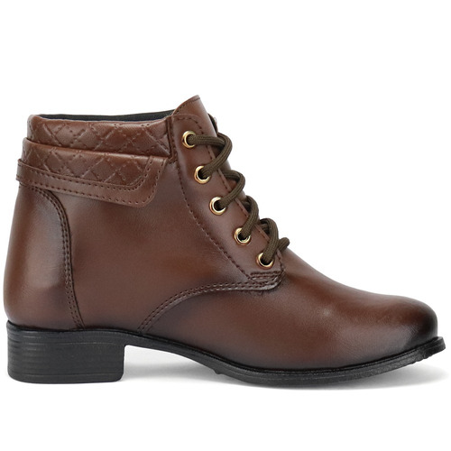 Bota Feminina Coturno Cano Curto Exclusiva Sapatofran