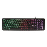 Teclado Gamer Knup Kp-2059 Qwerty Português Brasil Cor Preto Com Luz Rgb