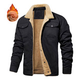 Chaqueta Acolchada De Invierno Para Hombre Con Cálido Forro