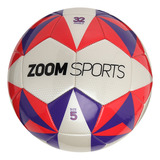 Balon De Futbol N°5 Mabuti Zoom Sports Rojoviolet 32 Paneles