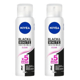Desodorante Nivea 150ml Invisible Black White -kit2un