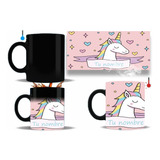 Taza Mágica Unicornio Nombre Personalizable