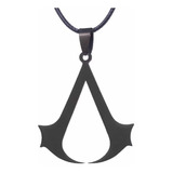 Collar Assassins Creed Hoja En Negro Acero Inoxidable