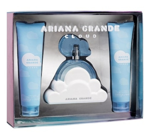 Set Cloud Ariana Grande, Edp 100ml, Body Y Gel Baño