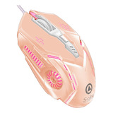 Soku Raton Mouse Alambrico Top Led 6d Gamer Dpi Ajustable Color Rosa