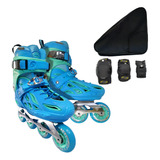 Patines Freeskate Mod Ajustable / Mochila / Protecciones