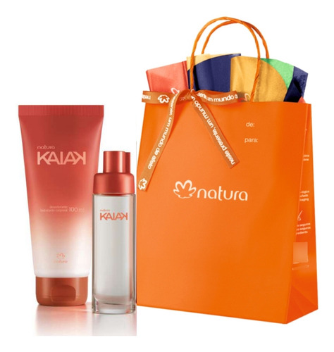 Natura Mini Colonia Kaiak Feminino Classico Kit Presente