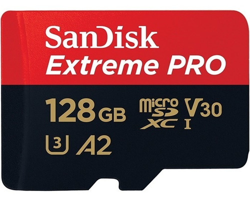 Cartão De Memória Micro Sd Sandisk Extreme Pro 128gb 170mb/s