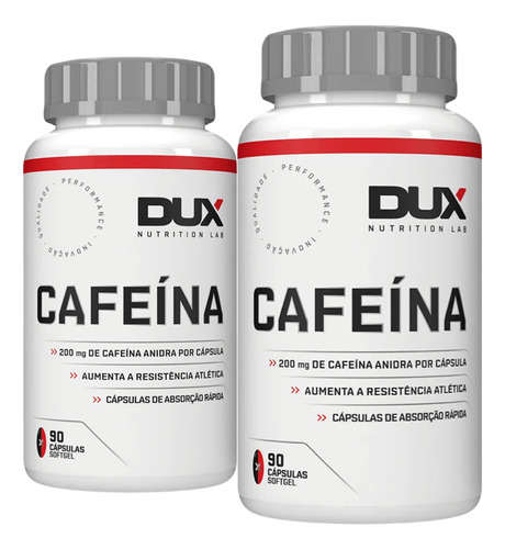 Kit Termogênico 2 Cafeína 90 Cápsulas Dux Nutrition Original