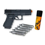 Pistola Glock 19 4.5mm 5 Tanque Co2 12gr Y 350 Bbs  Xtr 